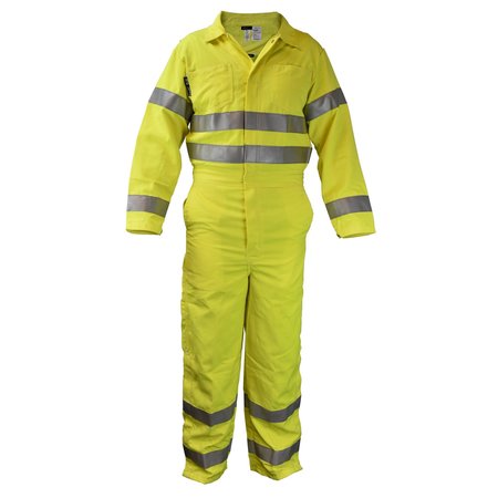 NEESE Workwear Modacrylic Hi Vis FR Coverall-FY-2X VM7CA3FY-2X